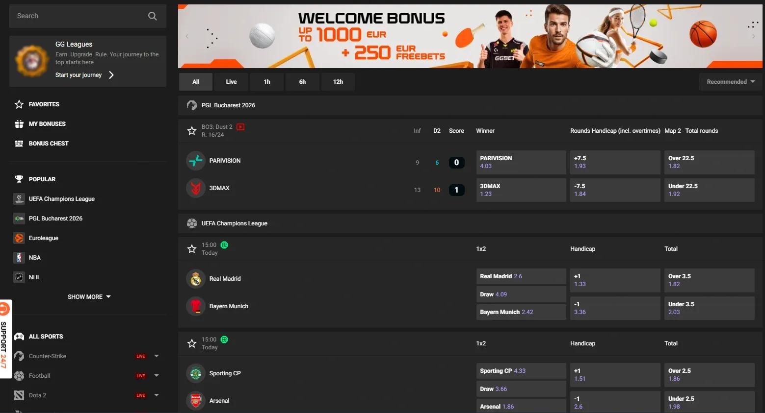 ggbet – online kasíno a stávky